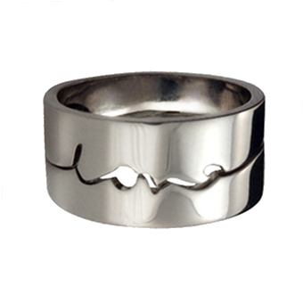 Love Times Love | Matching Commitment Ring | Platinum - Click Image to Close